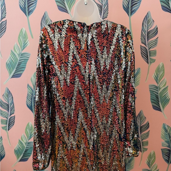 H&M Sequin Mini Dress — Multi-Color | Size M - Picture 2 of 4
